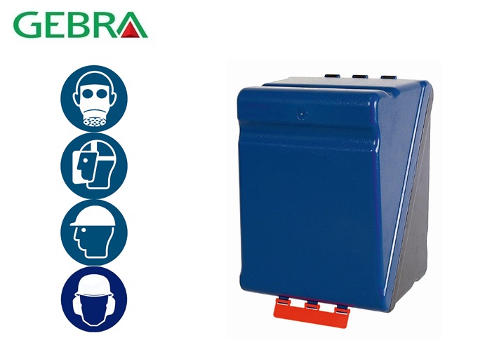 Gebra SecuBox Maxi blauw Helm + Adembescherming 236x315x200mm | DKMTools - DKM Tools