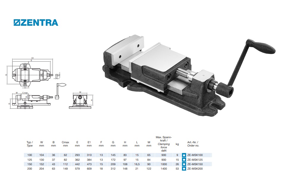 Machinebankschroef ZE-MSK150D | DKMTools - DKM Tools