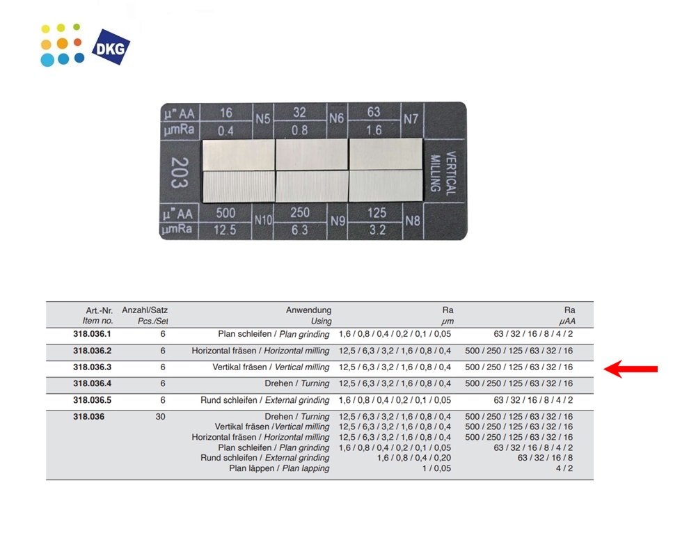 Oppervlaktecontroleplaten uitwendig slijpen, 6-delig | DKMTools - DKM Tools