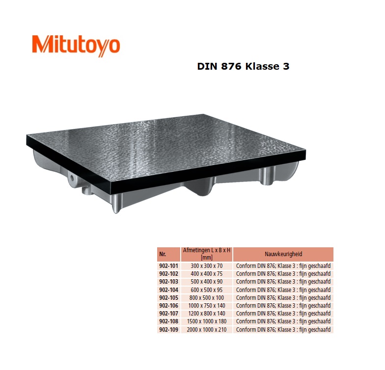 Gietijzeren vlakplaat DIN 876-3 500 x 400 x 90mm | DKMTools - DKM Tools