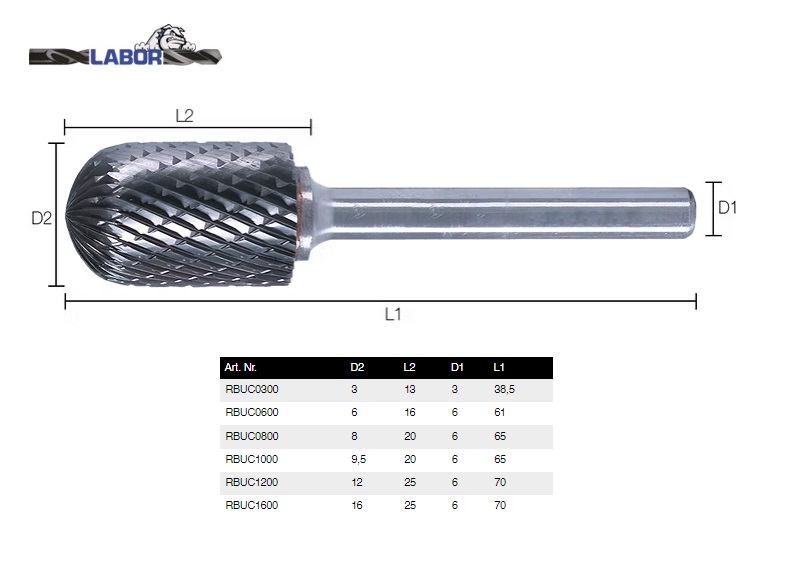 HM Stiftfrees Type C Ronde kop 3.0 x 13.0 x 3.0 x 38,5mm