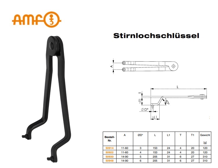 Verstelbare pengatsleutel gebogen 758CC 3mm 11-60mm