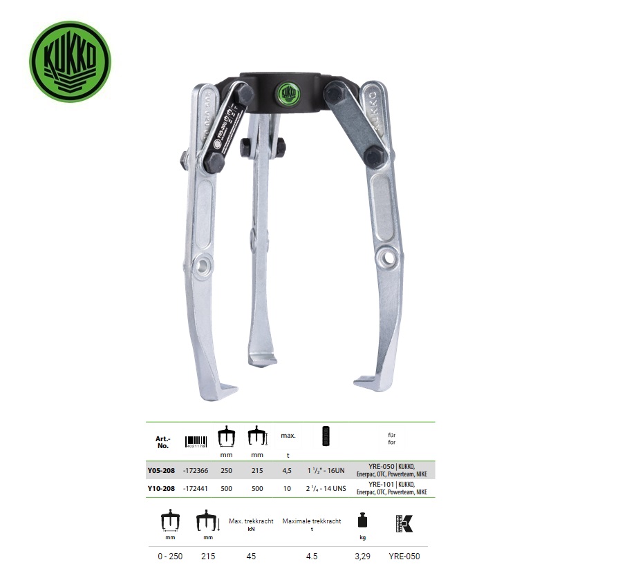 3-armige combitrekker Y10-208 | DKMTools - DKM Tools