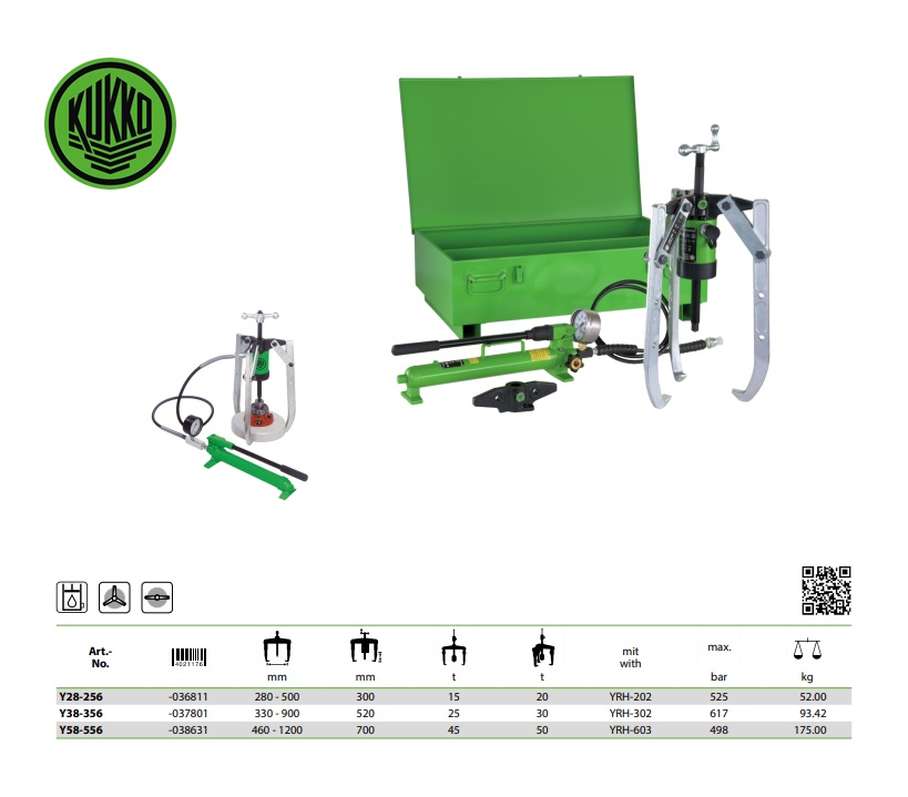 Hydraulische trekkerset, buiten Y28-256