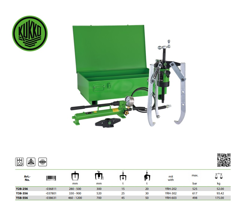 Hydraulische trekkerset, buiten Y38-356