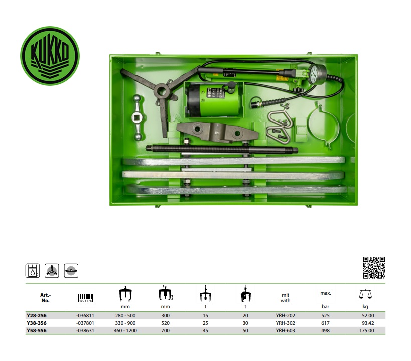 Hydraulische trekkerset, buiten Y58-556