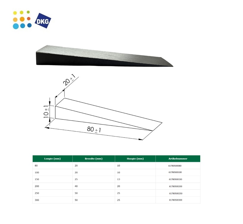 Stalen Spie ( Keg) 80x20x10mm