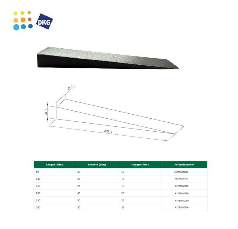 Stalen Spie ( Keg) 200x40x20mm