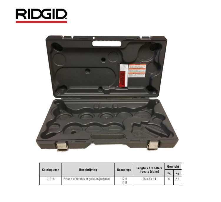 Ridgid Draagkoffer 11-R/12-R