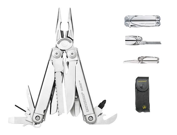 Мультитул leatherman surge 21 функций серебристый 830165