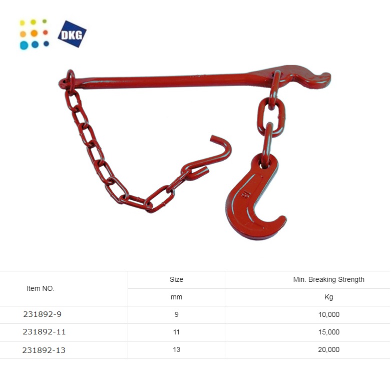 Steel Forged Lashing Lever 9mm 1000kg