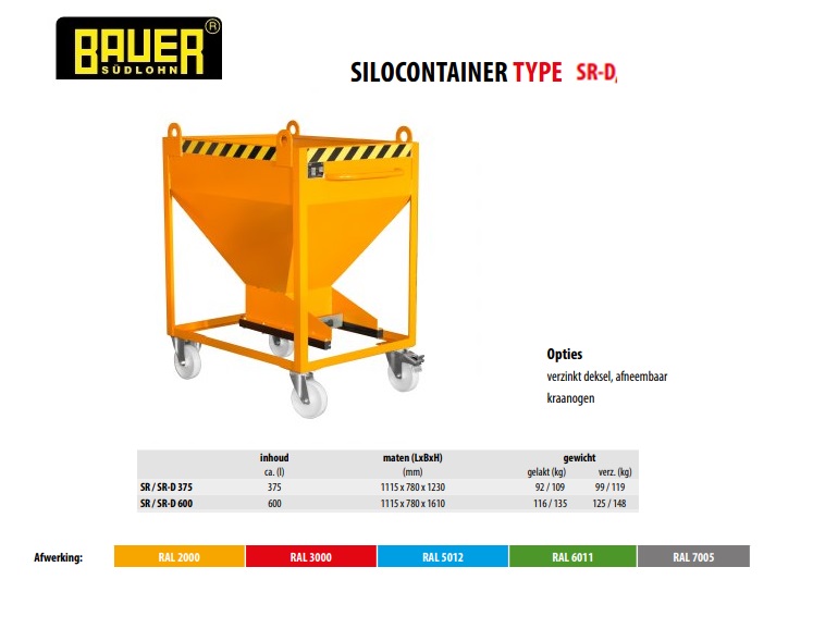 Silocontainer SR-D 375 Ral 5012 | DKMTools - DKM Tools