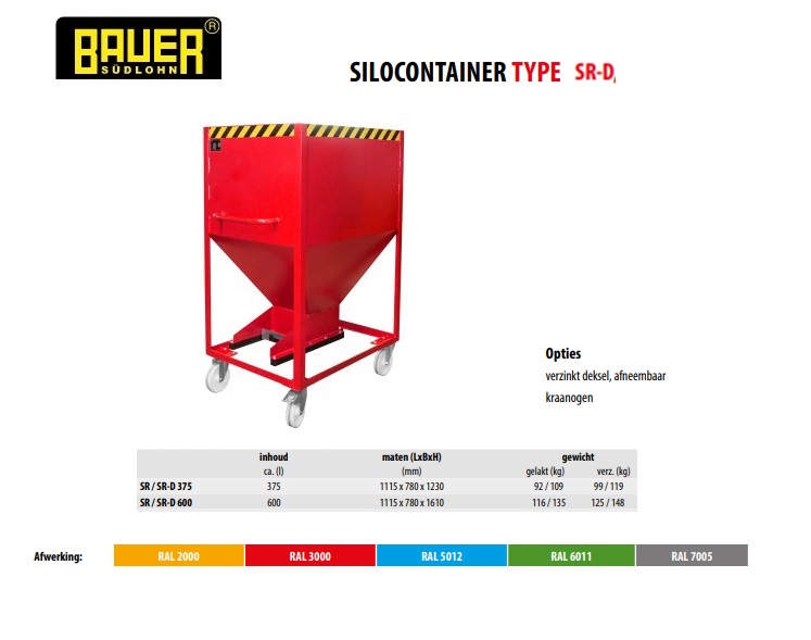 Silocontainer SR-D 600 Ral 7005 | DKMTools - DKM Tools