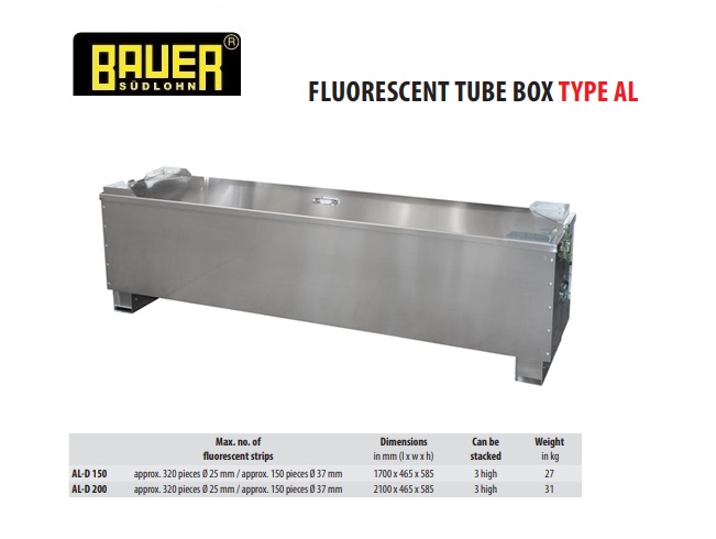 TL-buizenbox AL-D 200 aluminium