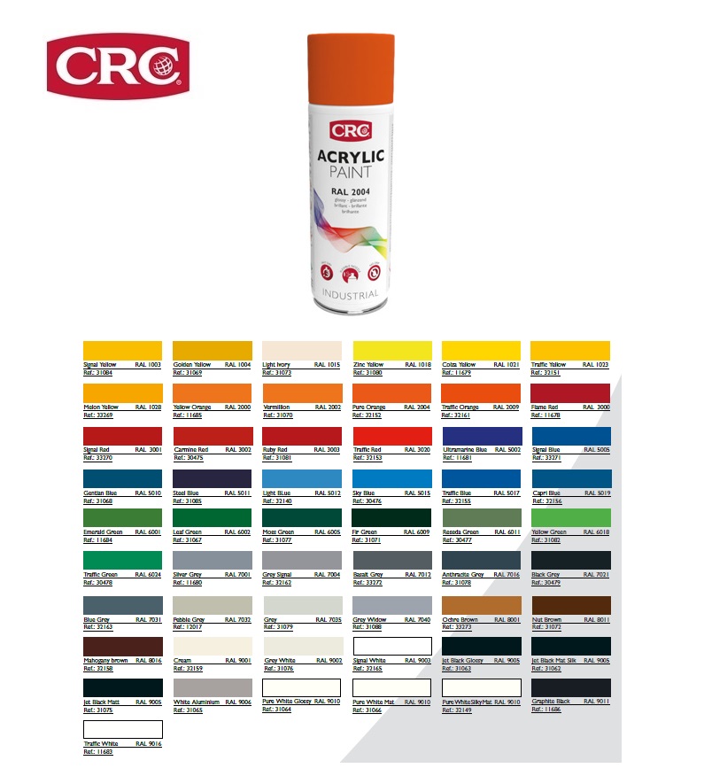 ACRYLIC PAINT 2004 Zuiver oranje 400 ml