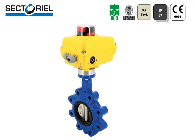 Elektrische vlinderklep LUG 1135 DN50 + SA05 230V AC