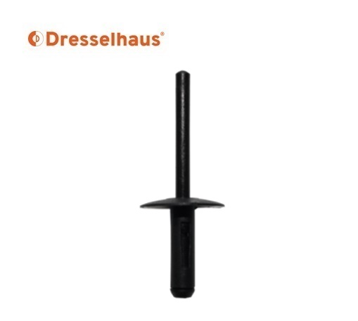 Kunststof blindklinknagels (PA/POM) zwart 5 x 12 mm | DKMTools - DKM Tools