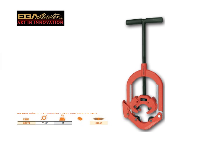 Openslaande pijpsnijder Gietijzer 150 - 200mm | DKMTools - DKM Tools