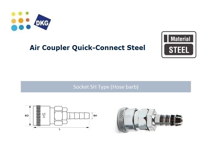 Luchtsnelkoppeling PH Stekker | dkmtools