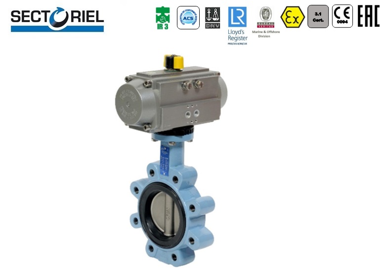 Pneumatische Vlinderklep Lug dubbelwerkend | DKMTools - DKM Tools