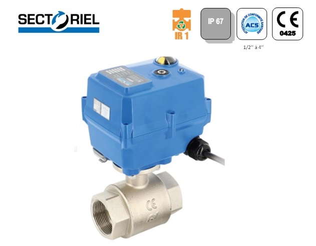 Elektrisch Messing Kogelkranen TCR-02N 230V AC | dkmtools